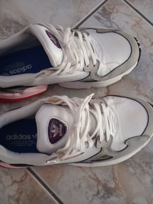Adidas women's sneakers size 38, white and grey