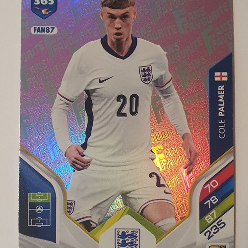 Panini FIFA 365 Andrenalyn XL 2026 Fans Favorite Pink Card Cole Palmer England like new
