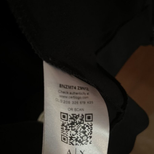 Armani Exchange men's hoodie jacket, black, size M
