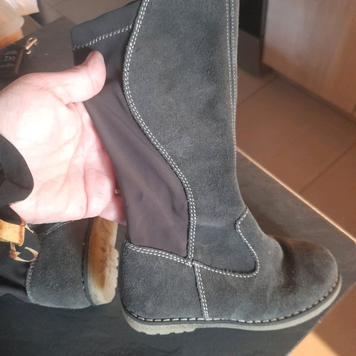 Primigi boots size 24 like new, grey suede for girls
