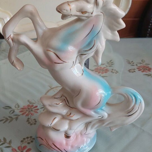 Decorative porcelain horse 24 cm height like new