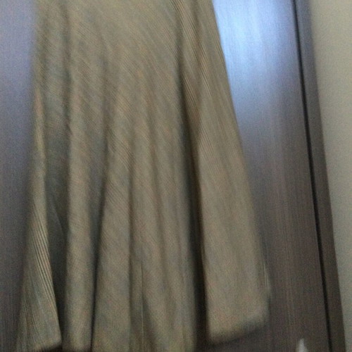 Zara midi pleated check skirt like new, beige and brown