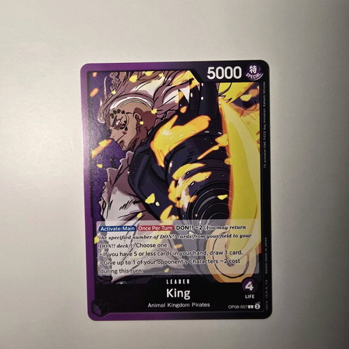 king one piece card game OP06-012 BEAR.KING One Piece Character Card (Red) English – JaqJnr main image 0