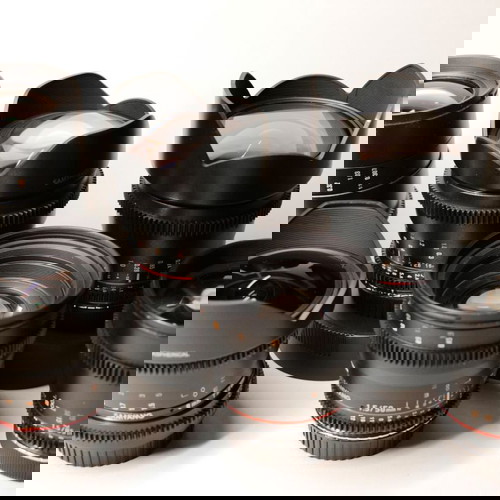 Samyang VDSLR σετ 5 κινηματογραφικών φακών σαν καινούργιο