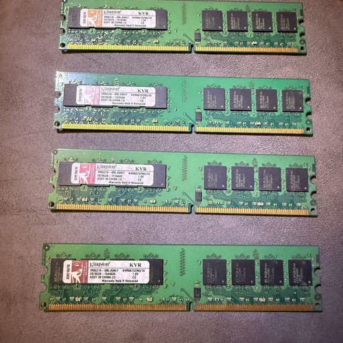 Kingston DDR2 RAM 4GB (4x1GB) 667MHz used for desktop