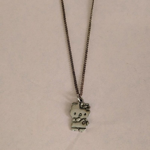 Silver Hello Kitty 925 children's necklace like new with 39 cm chain