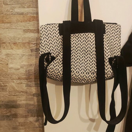 Backpack Bonendis 27x23cm like new, Rose Black V Suede