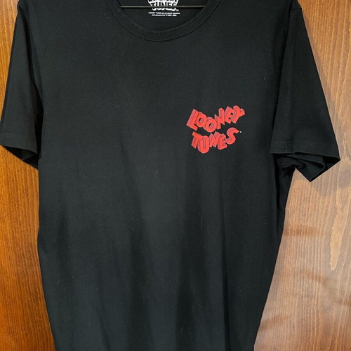 Ανδρικό T shirt Looney Tunes Jack & Jones Large σαν καινούργιο, μαύρο