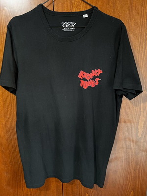 Ανδρικό T shirt Looney Tunes Jack & Jones Large σαν καινούργιο, μαύρο