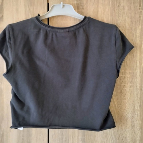 Bershka crop top anthracite dark grey S like new