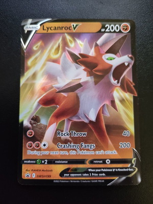 Pokemon Lycanroc V SWSH 199 από τη συλλογή Wizards Black Star Promos καινούργιο