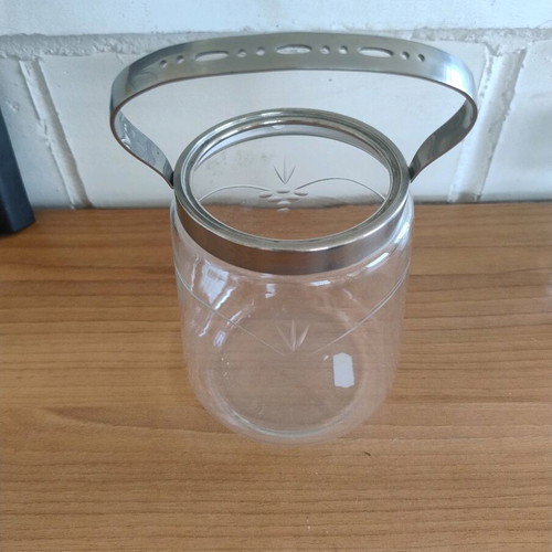 Storage container used, multipurpose, ice bucket, candle holder