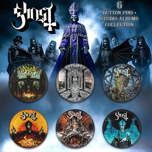 Ghost Studio Album Pins Set of 6 new