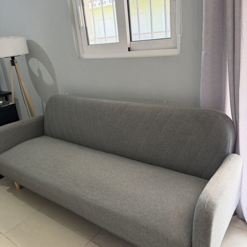 JYSK PARADIS 3-seat sofa bed, light grey
