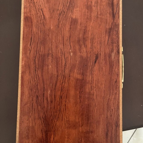 Wooden Backgammon Board Used, Foldable 44x38 cm with Dice and Checkers