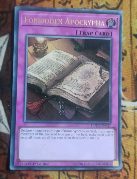 3) Forbidden Apocrypha (Ultra Rare Yugioh)