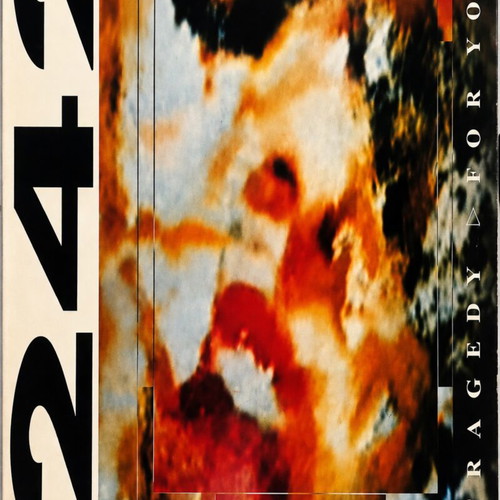 Front 242 poster with frame, 32×23cm