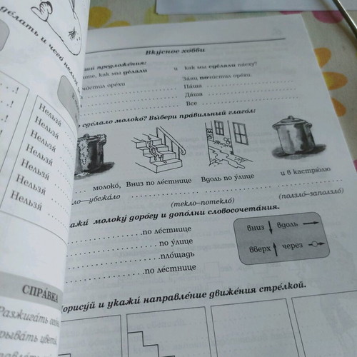 Russian Language Textbook and Workbook for 4th Grade like new set