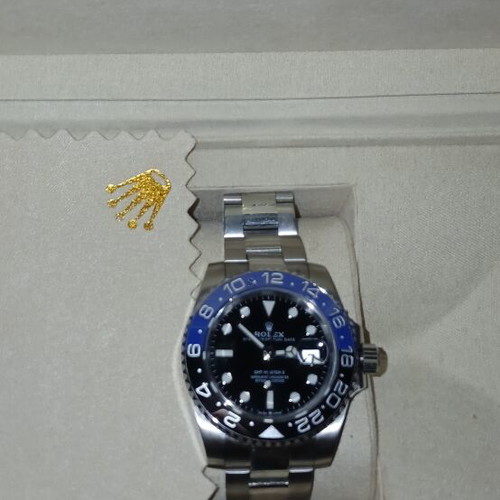 Rolex GMT-Master men's watch, blue dial