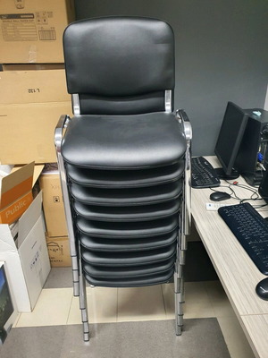 Καρέκλες αναμονής inox σκελετός σε 2 τύπους, σαν καινούργιες