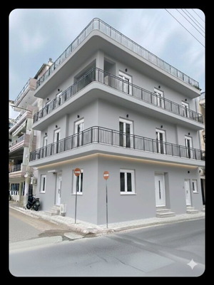 Two-Level Apartment with 2 Bedrooms, Fireplace and Solar Heater in Aigaleo