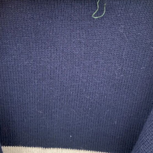 Ralph Lauren knit blazer navy and white
