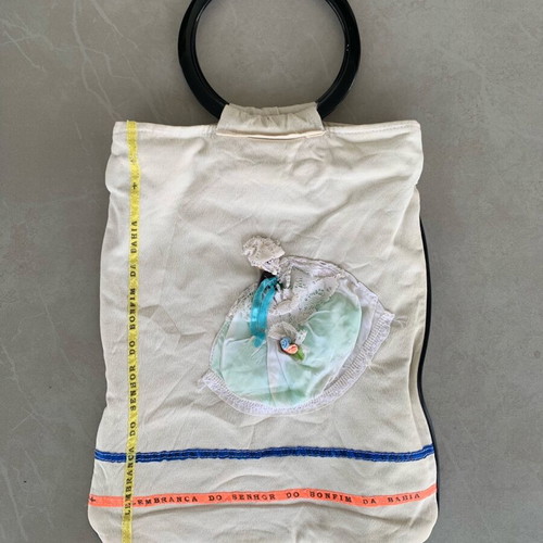 Anna Economou Handmade Shoulder Bag like new, beige