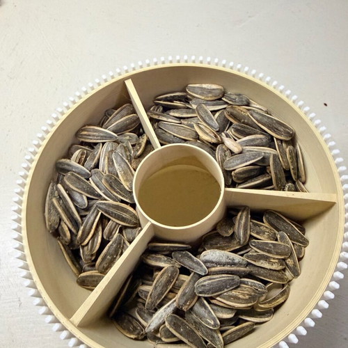 Practical bowl for nuts and seeds like new with lid