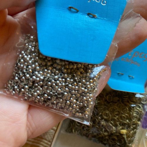 Jewelry clasps and rings used, assorted