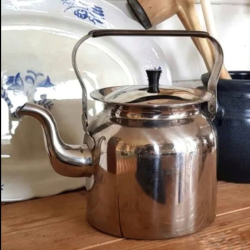 Swedish kettle used, stainless steel, 1.5 liters