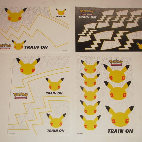 Pokemon Celebrations pack like new with box sleeves portfolio and stickers