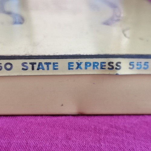 State Express 555 Cigarette Tin Box used litho vintage