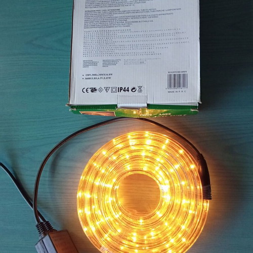Neon Rope Light 10 Meters Yellow-Gold Christmas New