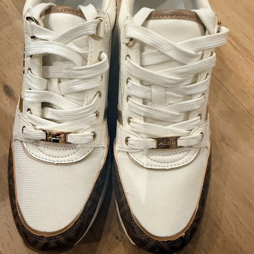 Aldo sneakers like new, 6 cm heel, size 39, white and beige