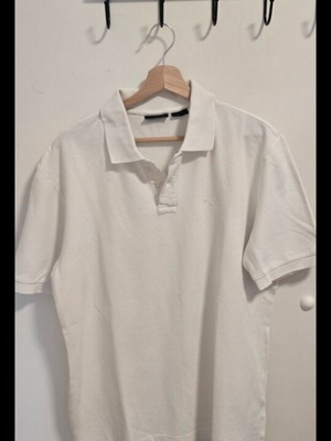 Fila white men's polo shirt, size L
