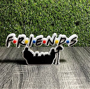 3D printed Friends διακοσμητικό logo (Τα Φιλαράκια 3D εκτυπωμένο λογότυπο)