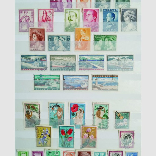 Complete used stamp series 1945-1959, pack of 36