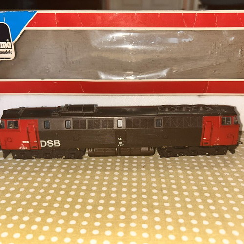 Lima H0 DSB MZ 1401 vintage diesel locomotive used