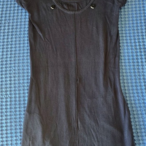 Bench long-sleeve blouse, navy blue, size Medium