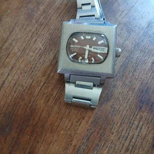 Seiko wristwatch vintage used women's automatic with day display