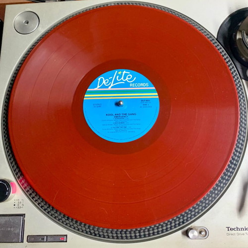 Kool & The Gang Emergency red vinyl LP album