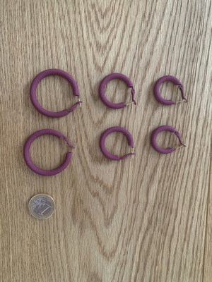 Earrings like new, 3 pairs