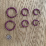 Earrings like new, 3 pairs