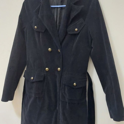 Pink Woman velvet coat like new, size S, black