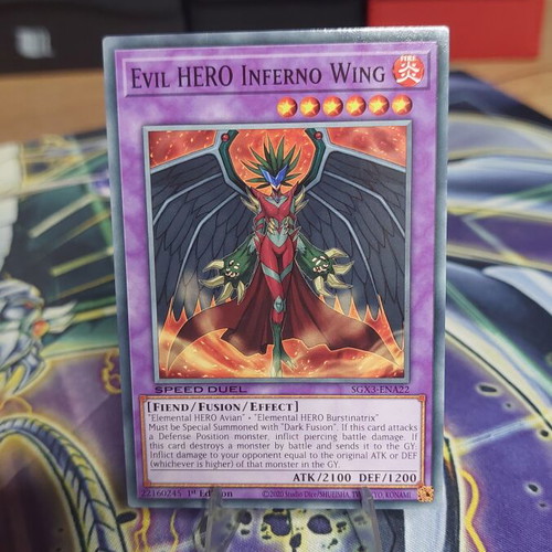 Evil HERO Inferno Wing Yu-Gi-Oh! card