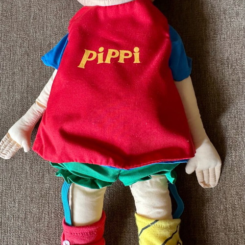 Pippi Longstocking cloth doll Micki like new, 48 cm