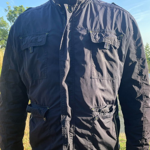 Monte Napoleone navy blue jacket used, XXXL, spring autumn