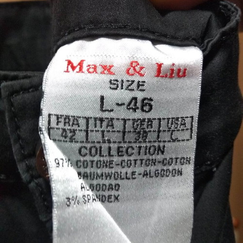 Max & Liu Capri Women's Pants No36 Stretch Elastic Used Black