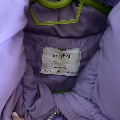 Puffer jacket lilac Bershka like new