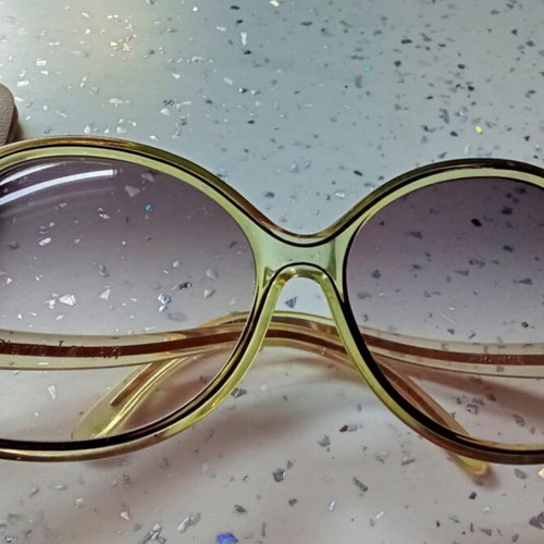 Pierre Leman sunglasses new, women's vintage, beige brown